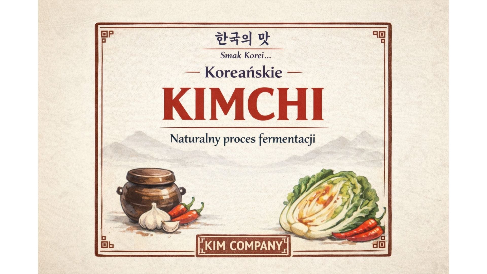 Koreańskie kimchi - klasyczne (300g)